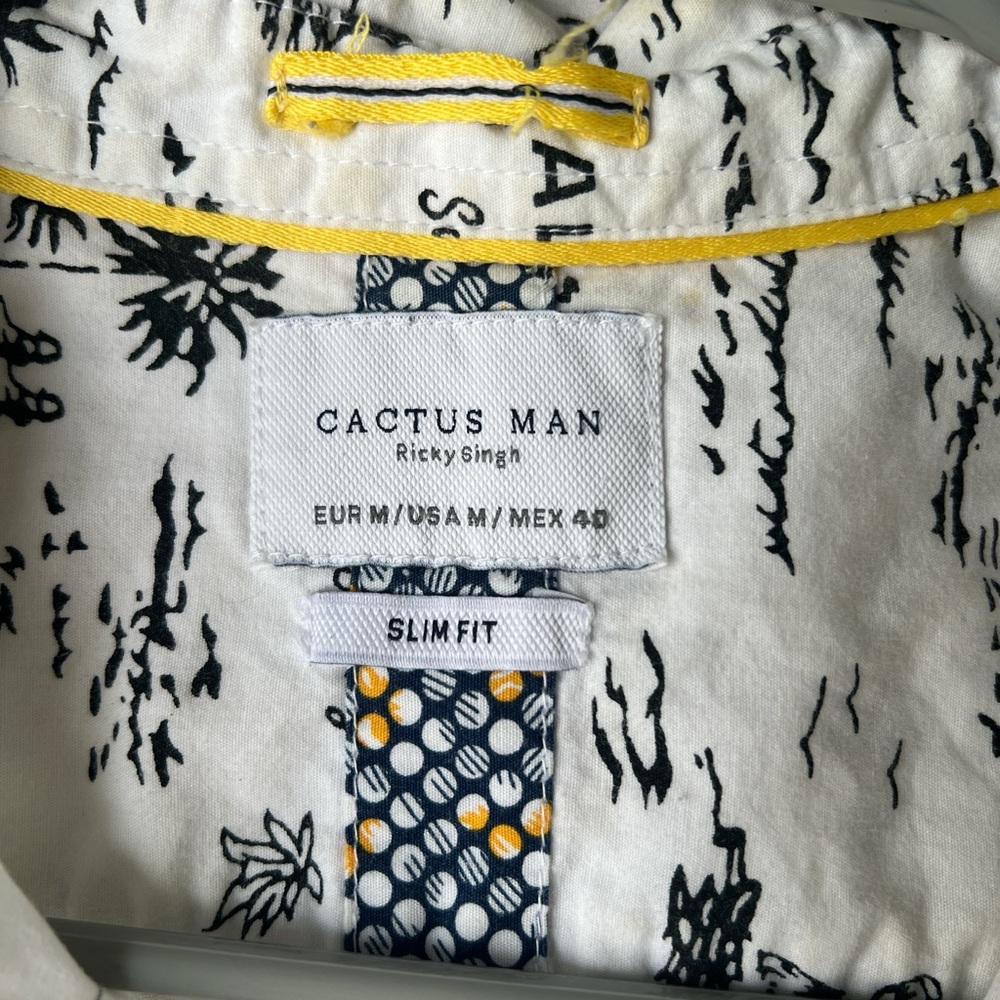 Cactus Man ALOHA button down shirt - Picture 4 of 7